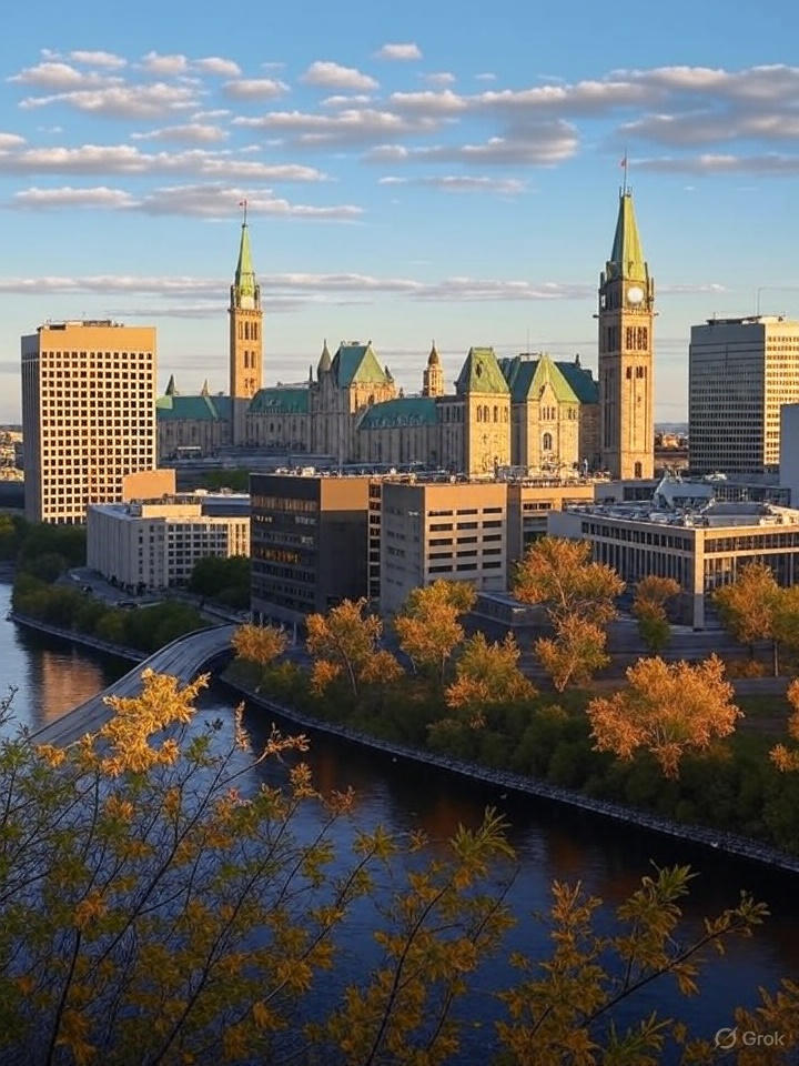 Vue aérienne rivière et bâtiments